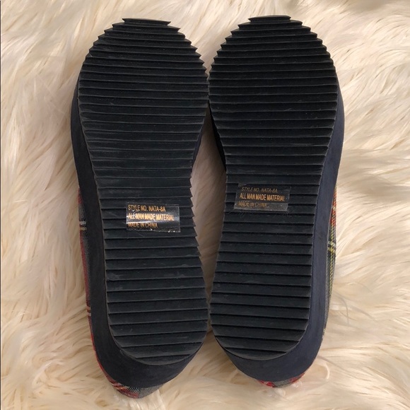 C. Label Chunky Plaid Platform Shoes Womens 7.5 - Picture 5 of 6